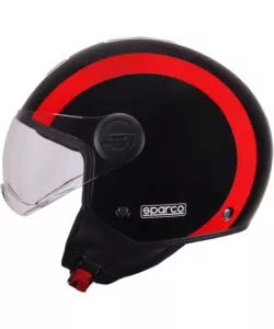 Casco moto sparco sp601 nero/rosso tg.s