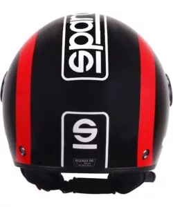 Casco moto sparco sp601 nero/rosso tg.s