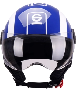 Casco moto sparco sp601 blu/bianco tg.s