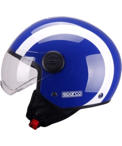 Casco moto sparco sp601 blu/bianco tg.s