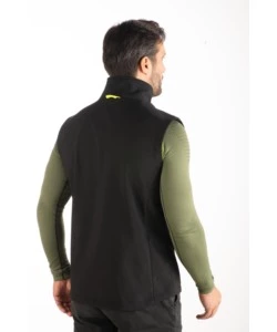 Gilet da lavoro in pile wrk "wrk503" colore nero senza cappuccio, tg xxl