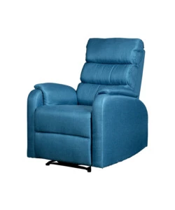 Poltrona bellahome 'chiara' con recliner in tessuto colore antracite, 71x95x98 cm