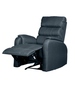 Poltrona bellahome "chiara" con recliner in tessuto colore antracite, 71x95x98 cm