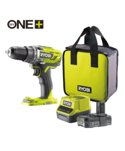 Trapano avvitatore ryobi "r18dd3-120s" con kit batteria litio 18 v 2.0 ah e sacca