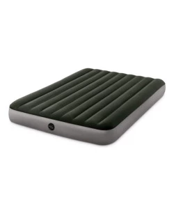 Materasso matrimoniale gonfiabile intex "airbed dura-beam standard prestige downy" colore verde scuro, 152x203x25 cm