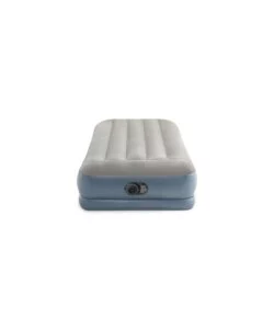 Materasso singolo autogonfiante intex "airbed dura-beam pillow rest mid-rise" colore crema  e pompa incorporata, 99x191x30 cm