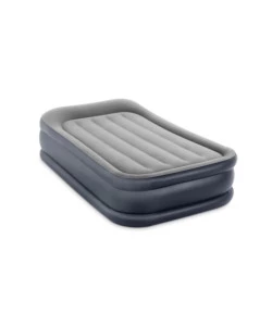 Materasso singolo autogonfiante intex 'airbed dura-beam pillow rest raised' colore grigio chiaro, 99x191x42 cm