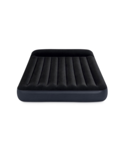 Materasso ad una piazza e mezza autogonfiante intex "airbed dura-beam pillow rest classic" colore blu scuro, 137x191x25