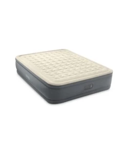 Materasso matrimoniale autogonfiante intex 'airbed dura-beam premaire ii' colore beige con connessione bluetooth, 152x203x46 cm