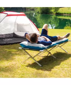 Materasso singolo gonfiabile intex "camping" colore grigio chiaro, 67x184x17 cm