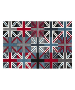 Tappeto 'metropolitan uk flags' multicolor, 190x133 cm