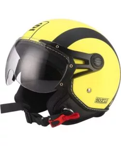 Casco moto sparco 'sp501' giallo fluo, tg xl