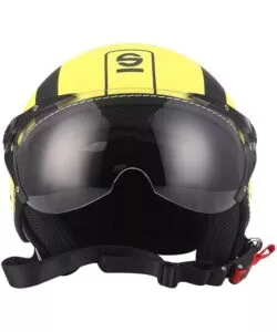 Casco moto sparco "sp501" giallo fluo, tg xl