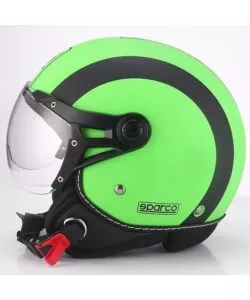 Casco moto sparco "sp501" verde fluo, tg xl