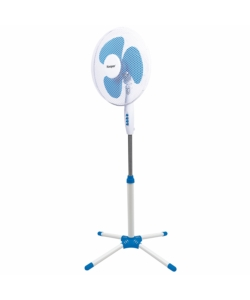 Ventilatore a piantana con 3 pale e 3 velocit colore bianco e blu, 45 w