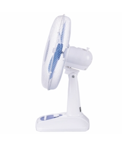 Ventilatore da tavolo con 5 pale e 3 velocitÀ colore blu e bianco, 45 w