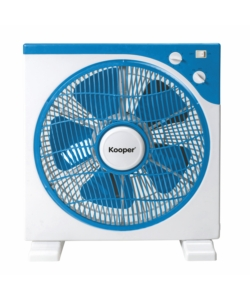 Ventilatore da tavolo box con 3 velocitÀ colore bianco e blu, 45 w