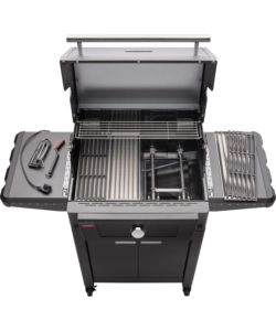 Barbecue a gas char broil "evolve gas" in acciaio con 4 bruciatori e controllo wifi, 127,8x61,1x121,3 cm