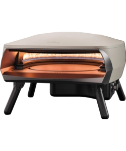 Forno pizza a gas witt 'etna rotante' bianco con pietra refrattaria centrale girevole, 66,3x76x43,6 cm