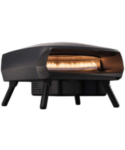 Forno pizza a gas witt 'etna fermo' antracite con pietra refrattaria centrale ferma, 66,3x76x43,6 cm