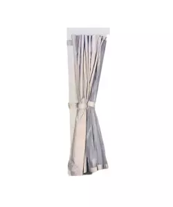 Set 4 tende zanzariere per pergola riviera 'magnolia' grigio chiaro 300x400 cm