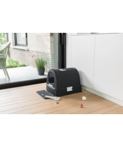 Lettiera e trasportino per gatti keter "cat litter box" in polipropilene colore antracite, 51x39x39 cm