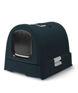 Lettiera e trasportino per gatti keter 'cat litter box' in polipropilene colore antracite, 51x39x39 cm