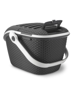 Trasportino per gatti keter "pet carrier" in resina colore antracite, 51x38x33 cm