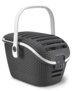 Trasportino per gatti keter "pet carrier" in resina colore antracite, 51x38x33 cm