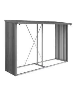 Legnaia biohort 'woodstock 300' in acciaio zincato grigio quarzo metallizzato, 300,7x102x199 cm - 38040