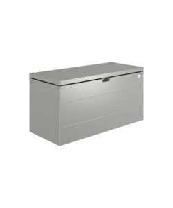 Baule da esterno biohort 'stylebox 140' in acciaio zincato colore grigio quarzo metallizzato, b380410