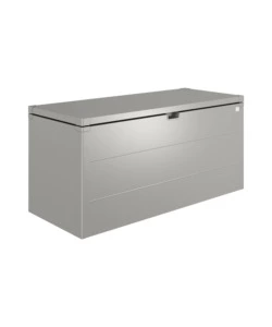 Baule da esterno biohort 'stylebox 170' in acciaio zincato colore grigio quarzo metallizzato, b380710