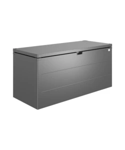 Baule da esterno biohort "stylebox 170" in acciaio zincato colore grigio scuro metallizzato, b340710