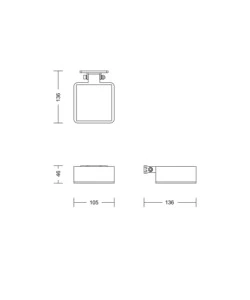 Applique solare led da esterno philips "vynce", 2700 k