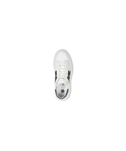 Scarpa sneaker u-power "blair" in pelle colore bianco e beige, tg 39