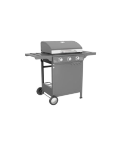 Barbecue a gas ompagrill "expert" in acciaio con 3 fuochi, 118,5x57,5x104,5 cm