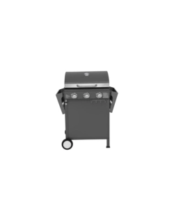 Barbecue a gas ompagrill "expert" in acciaio con 3 fuochi, 118,5x57,5x104,5 cm