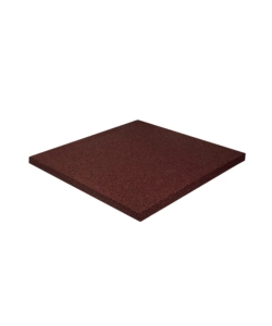 Mattonella da esterno antishock rossa, 400x400x25 mm