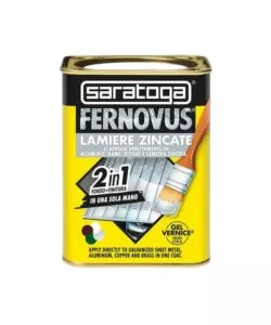 Smalto protettivo per lamiere zincate saratoga "fernovus" grigio metallizzato 750 ml