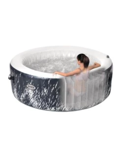 Piscina idromassaggio gonfiabile intex "bubble glow deluxe" 4 persone 196x196x71cm