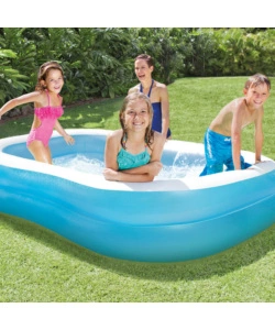 Piscina gonfiabile rettangolare per bambini intex "family" 203x152x48 cm