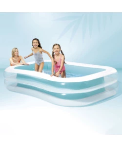 Piscina gonfiabile rettangolare per bambini intex "family" 262x175x56 cm