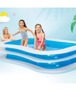 Piscina gonfiabile rettangolare per bambini intex "family" 262x175x56 cm