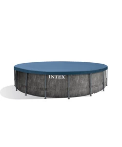 Piscina fuori terra rotonda intex "prisma greywood" 457x457x122 cm