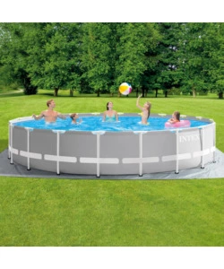 Piscina fuori terra rotonda intex "prisma frame" 610x610x132 cm