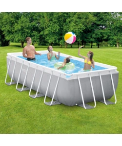 Piscina fuori terra rettangolare intex "prisma frame" 400x200x100 cm