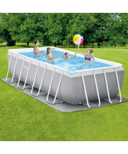 Piscina fuori terra rettangolare intex "prisma frame" 488x244x107 cm