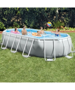 Piscina prisma ovale 503x274x122 cm con pompa filt