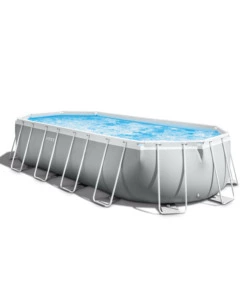 Piscina prisma ovale 610x305x122 cm con pompa filt