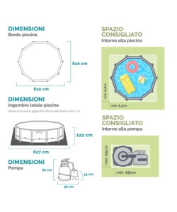 Piscina fuori terra rotonda intex "ultra xtr frame" 610x610x122 cm - cod.26334